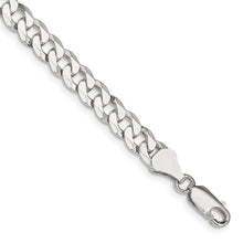 Load image into Gallery viewer, Sterling Silver 6mm Beveled Curb Chain
