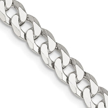 Load image into Gallery viewer, Sterling Silver 6mm Beveled Curb Chain

