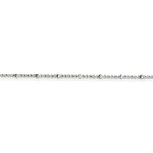 Load image into Gallery viewer, Sterling Silver 1.25mm Rolo with Beads Chain w/4in ext.
