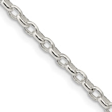 Load image into Gallery viewer, Sterling Silver 2.75mm Oval Fancy Rolo Chain
