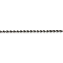 Load image into Gallery viewer, Sterling Silver Ruthenium-plated 3mm Rope Chain
