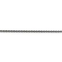 Load image into Gallery viewer, Sterling Silver Antiqued 2.2mm Solid Square Spiga Chain
