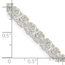 Load image into Gallery viewer, Sterling Silver 4.75mm Rounded Byzantine Chain
