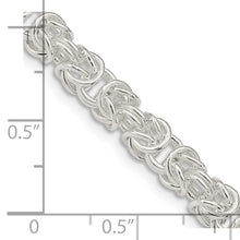 Load image into Gallery viewer, Sterling Silver 5.5mm Rounded Byzantine Chain
