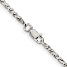 Load image into Gallery viewer, Sterling Silver 2.25mm Flat Rope Chain
