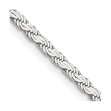 Load image into Gallery viewer, Sterling Silver 2.25mm Flat Rope Chain

