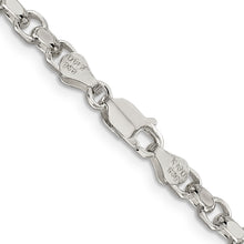Load image into Gallery viewer, Sterling Silver 4mm Diamond-cut Rolo Chain
