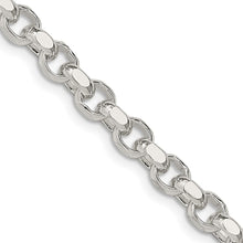 Load image into Gallery viewer, Sterling Silver 4mm Diamond-cut Rolo Chain
