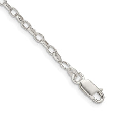 Load image into Gallery viewer, Sterling Silver 3mm Fancy Patterned Rolo Chain
