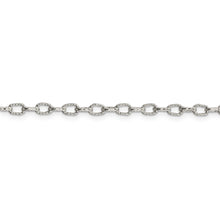 Load image into Gallery viewer, Sterling Silver 3.75mm Fancy Patterned Rolo Chain

