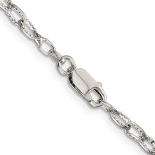 Load image into Gallery viewer, Sterling Silver 3.75mm Fancy Patterned Rolo Chain
