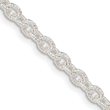 Load image into Gallery viewer, Sterling Silver 3.75mm Fancy Patterned Rolo Chain

