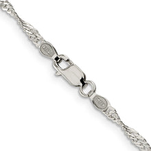 Load image into Gallery viewer, Sterling Silver 2.25mm Singapore Chain
