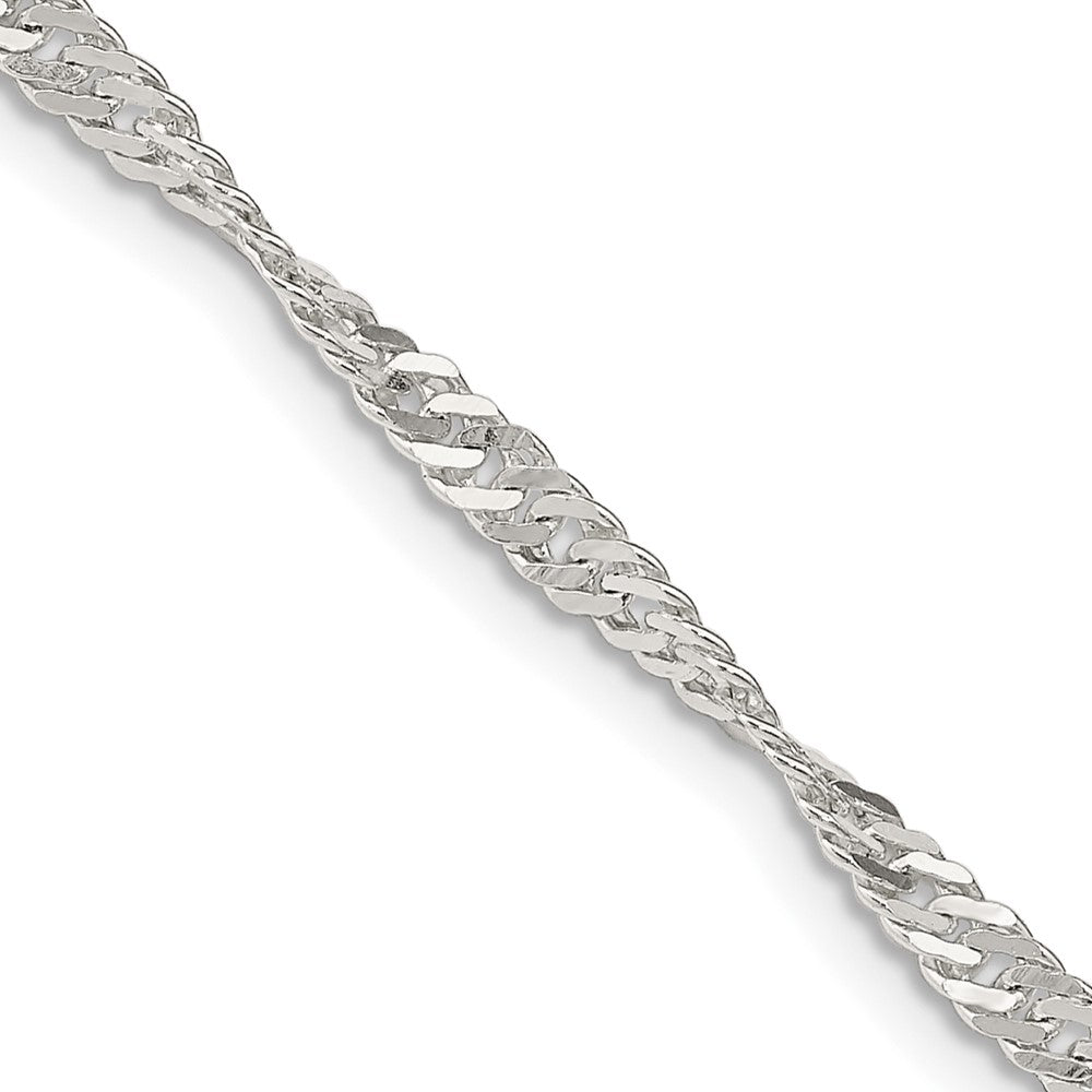 Sterling Silver 3mm Singapore Chain