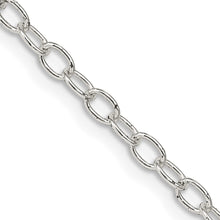 Load image into Gallery viewer, Sterling Silver 3.4mm Oval Cable Chain
