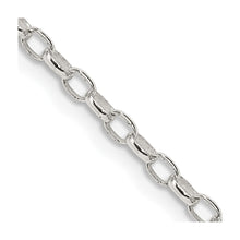 Load image into Gallery viewer, Sterling Silver 2.5mm Oval Fancy Rolo Chain
