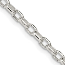 Load image into Gallery viewer, Sterling Silver 3.2mm Oval Fancy Rolo Chain
