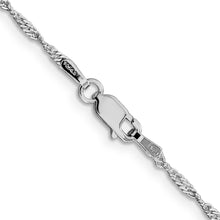 Load image into Gallery viewer, Sterling Silver Rhodium-plated 1.75mm Singapore Chain
