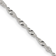 Load image into Gallery viewer, Sterling Silver 2mm Singapore Chain
