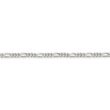 Load image into Gallery viewer, Sterling Silver Rhodium-plated 4mm Figaro Chain
