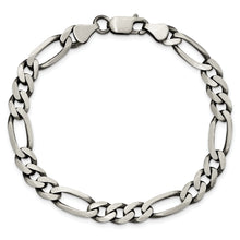 Load image into Gallery viewer, Sterling Silver Antiqued 6.5mm Figaro Chain
