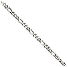 Load image into Gallery viewer, Sterling Silver Antiqued 7.75mm Figaro Chain
