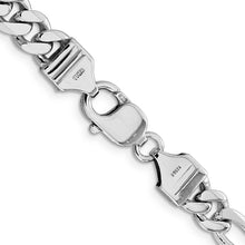 Load image into Gallery viewer, Sterling Silver Rhodium-plated 7.75mm Figaro Chain
