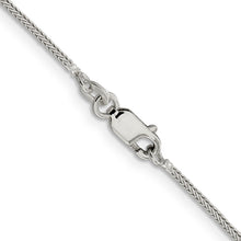 Load image into Gallery viewer, Sterling Silver 1.25mm Diamond-cut Round Franco Chain w/4in ext.
