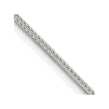 Load image into Gallery viewer, Sterling Silver 1.25mm Diamond-cut Round Franco Chain
