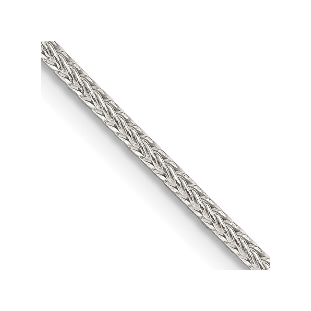 Sterling Silver 1.45mm Diamond-cut Round Franco Chain w/2in ext.