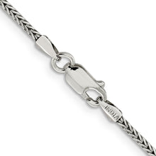 Load image into Gallery viewer, Sterling Silver 2mm Diamond-cut Round Franco Chain
