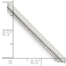 Load image into Gallery viewer, Sterling Silver 3.3mm Flat Oval Snake Chain
