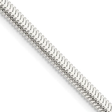 Load image into Gallery viewer, Sterling Silver 3.3mm Flat Oval Snake Chain
