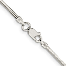 Load image into Gallery viewer, Sterling Silver 2mm Diamond-cut Snake Chain
