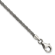 Load image into Gallery viewer, Sterling Silver Antiqued Polished Rope Bracelet
