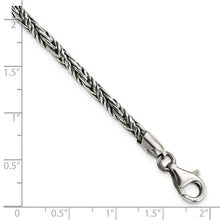 Load image into Gallery viewer, Sterling Silver Antiqued Polished Rope Bracelet

