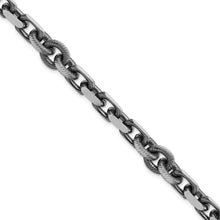 Load image into Gallery viewer, Sterling Silver Mens Antiqued Brushed Cable/Twisted Rolo Bracelet
