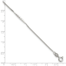 Load image into Gallery viewer, Sterling Silver 9in Plus 1 in Ext. Textured Bar Anklet
