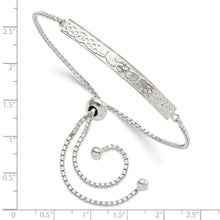 Load image into Gallery viewer, Sterling Silver Claddagh Adjustable Bracelet
