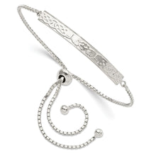 Load image into Gallery viewer, Sterling Silver Claddagh Adjustable Bracelet
