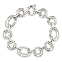 Load image into Gallery viewer, Sterling Silver Polished Fancy Link Bracelet
