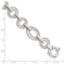 Load image into Gallery viewer, Sterling Silver Polished Fancy Link Bracelet
