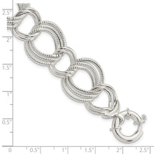Load image into Gallery viewer, Sterling Silver Polished Fancy Link Bracelet
