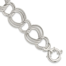 Load image into Gallery viewer, Sterling Silver Polished Fancy Link Bracelet
