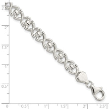 Load image into Gallery viewer, Sterling Silver Polished Fancy Link Bracelet
