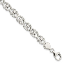 Load image into Gallery viewer, Sterling Silver Polished Fancy Link Bracelet
