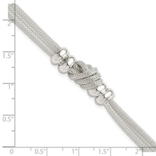 Load image into Gallery viewer, Sterling Silver Polished Knot Bracelet
