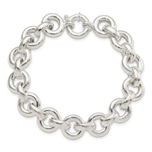 Load image into Gallery viewer, Sterling Silver Polished Fancy Link Bracelet

