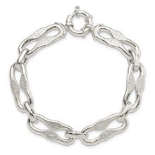 Load image into Gallery viewer, Sterling Silver Polished Fancy Link Bracelet
