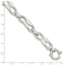 Load image into Gallery viewer, Sterling Silver Polished Fancy Link Bracelet
